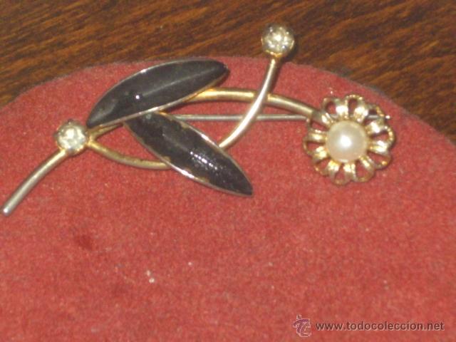 Joyeria: BROCHE CON CIRCONITAS Y PERLA.VINTAGE. - Foto 7