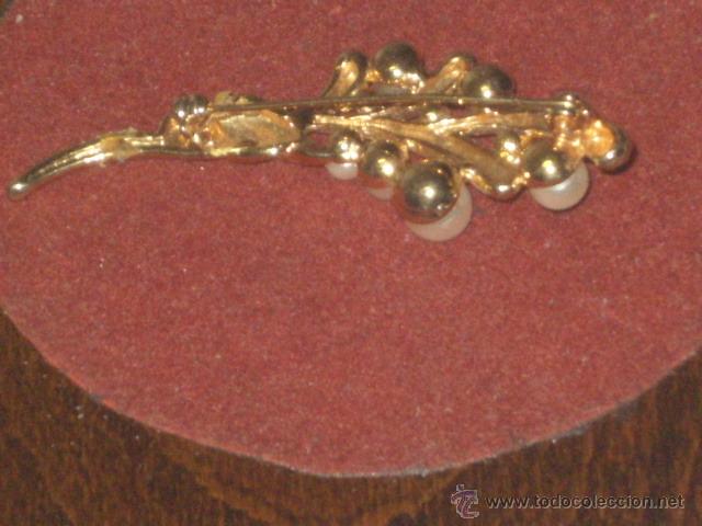 Joyeria: BROCHE DORADO CON PERLAS.VINTAGE. - Foto 8