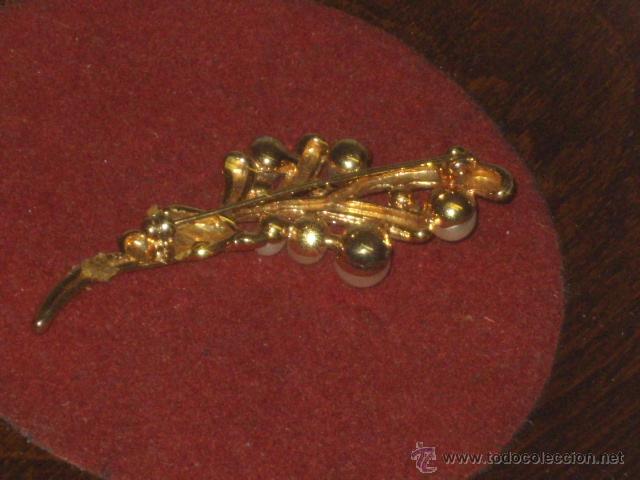 Joyeria: BROCHE DORADO CON PERLAS.VINTAGE. - Foto 9