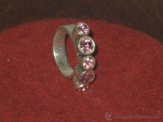 Joyeria: ANILLO DE PLATA 925 CON CUARZO ROSA. - Foto 3
