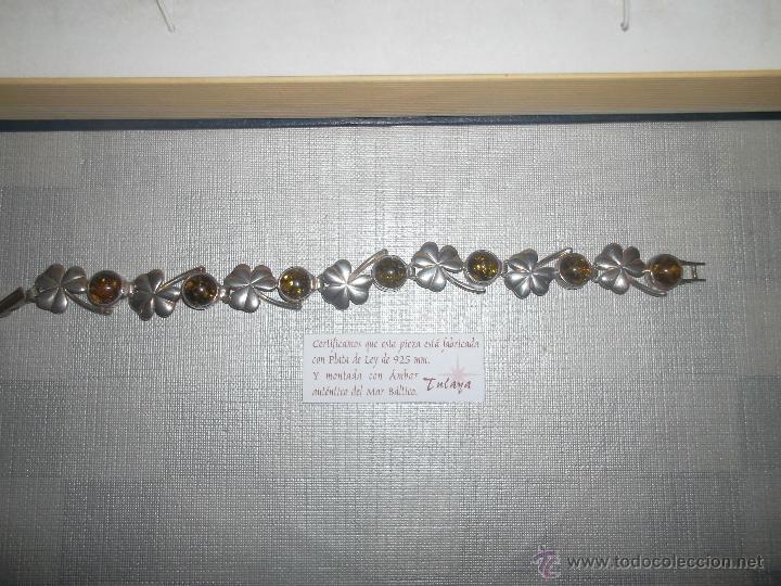 Joyeria: presioso pulsera de plata con ambar del baltico - Foto 2