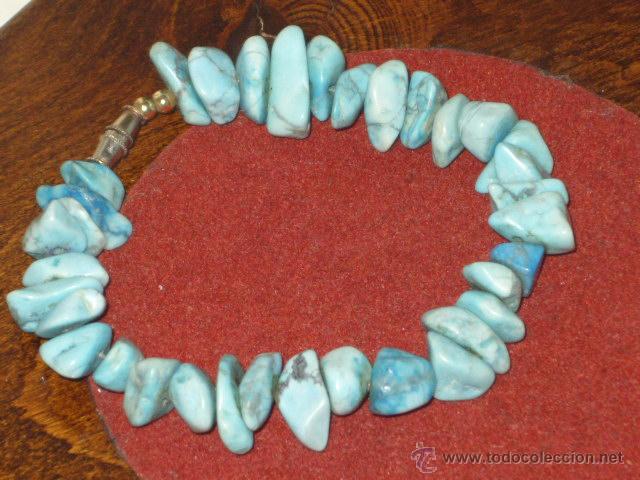 Joyeria: PULSERA DE TURQUESAS,TURQUESA.VINTAGE. - Foto 1