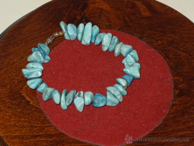 Joyeria: PULSERA DE TURQUESAS,TURQUESA.VINTAGE. - Foto 2