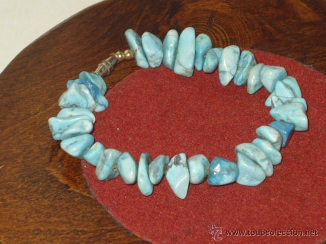 Joyeria: PULSERA DE TURQUESAS,TURQUESA.VINTAGE. - Foto 7