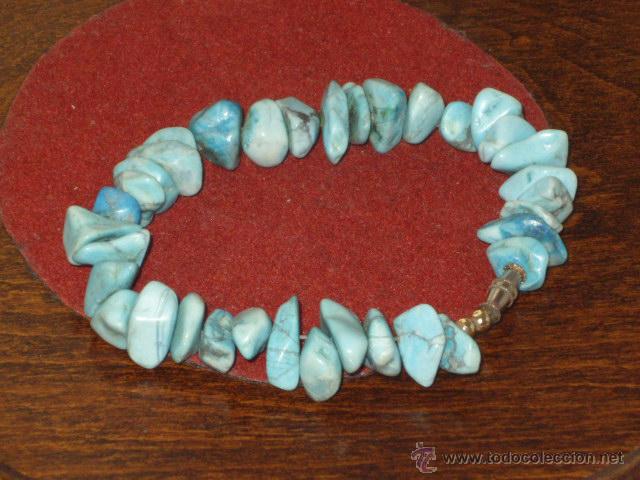 Joyeria: PULSERA DE TURQUESAS,TURQUESA.VINTAGE. - Foto 8