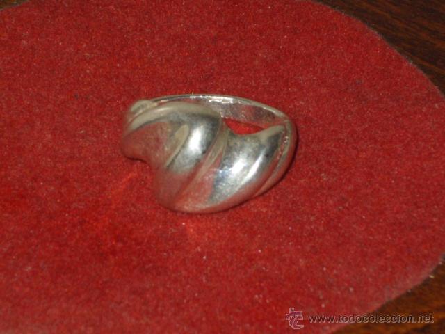 Joyeria: ANILLO DE PLATA MACIZO,ESTILO MODERNISTA,CON CONTRASTE. - Foto 1