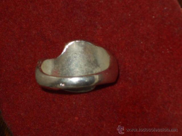 Joyeria: ANILLO DE PLATA MACIZO,ESTILO MODERNISTA,CON CONTRASTE. - Foto 3