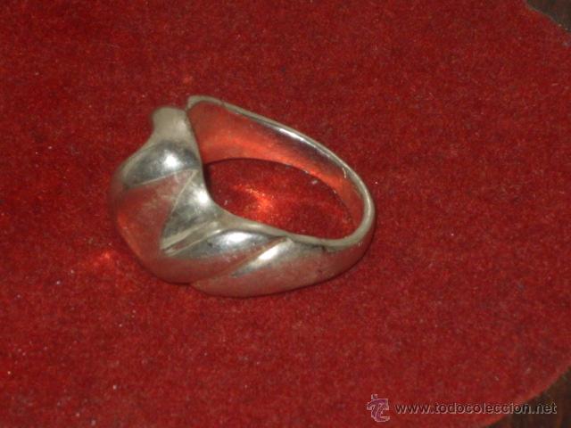 Joyeria: ANILLO DE PLATA MACIZO,ESTILO MODERNISTA,CON CONTRASTE. - Foto 7