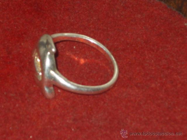 Joyeria: ANILLO DELFIN DE PLATA MACIZO CON CONTRASTE.VINTAGE. - Foto 4