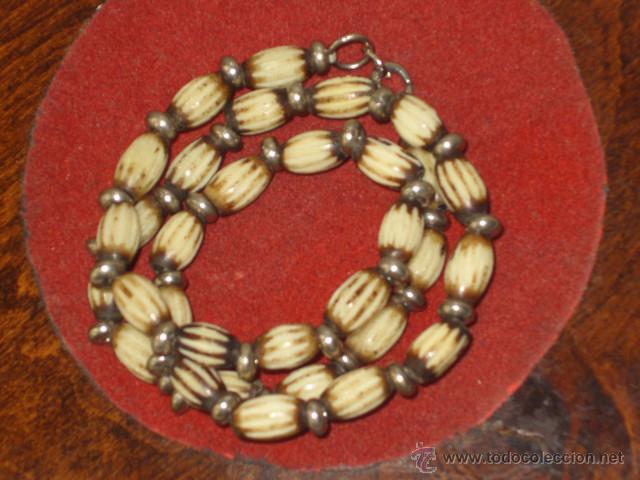 Joyeria: ANTIGUO COLLAR DE HUESO O RESINA. - Foto 6