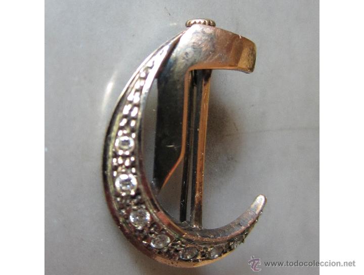 Joyeria: Broche de plata plaqu&eacute; de oro y strass - Foto 1