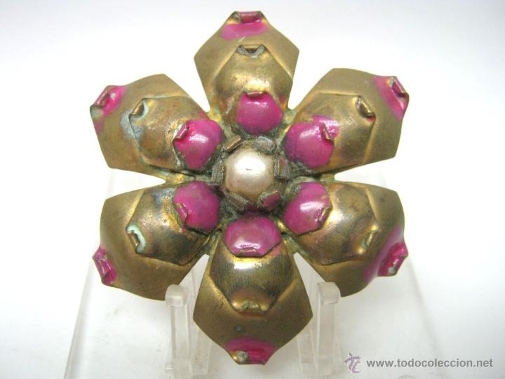 Joyeria: Antiguo y gran broche flor Deco - Foto 1