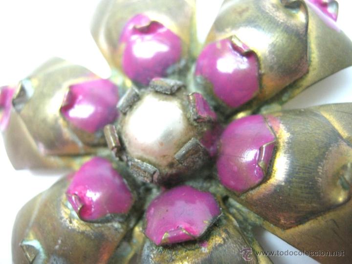 Joyeria: Antiguo y gran broche flor Deco - Foto 3