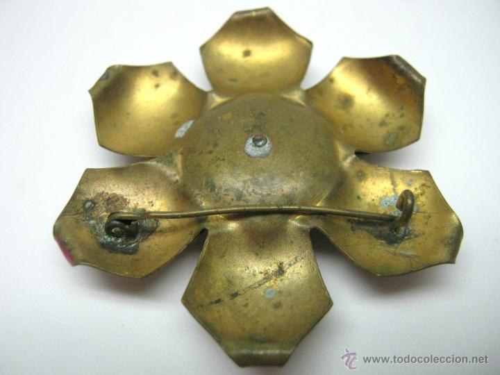 Joyeria: Antiguo y gran broche flor Deco - Foto 4