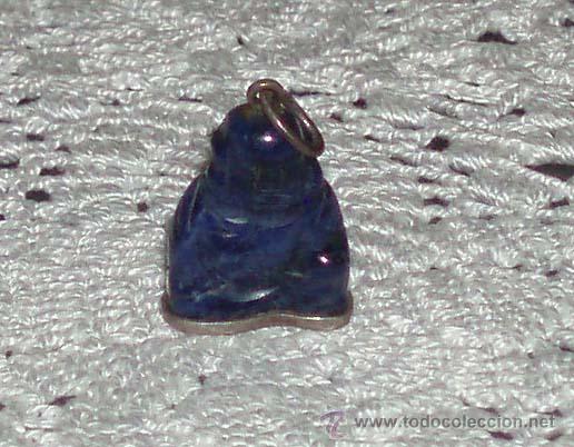 Joyeria: colgante buda lapislazuli con base de plata - Foto 1