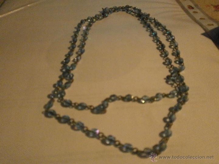 Joyeria: Collar de cristal color azul 90 cm. - Foto 1