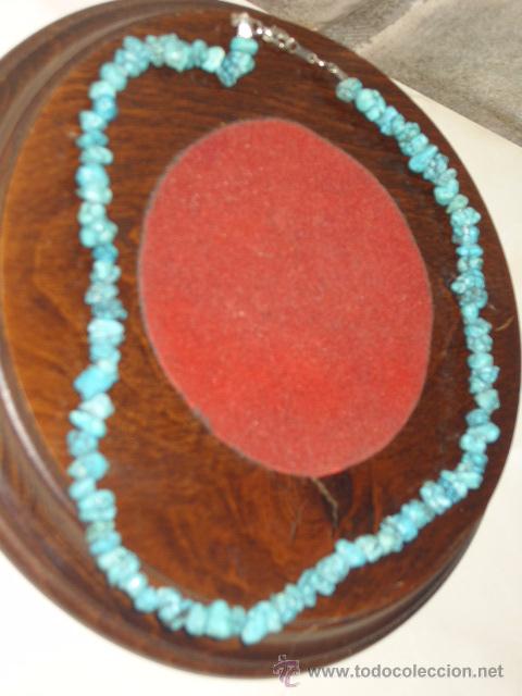 Joyeria: COLLAR DE TURQUESAS CON CIERRE DE PLATA.VINTAGE. - Foto 3