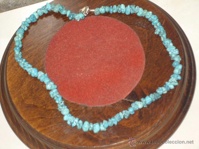 Joyeria: COLLAR DE TURQUESAS CON CIERRE DE PLATA.VINTAGE. - Foto 4