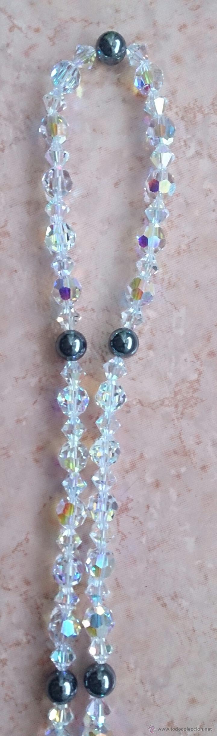 Joyeria: Original collar de piedras swarovski y hematites . - Foto 6