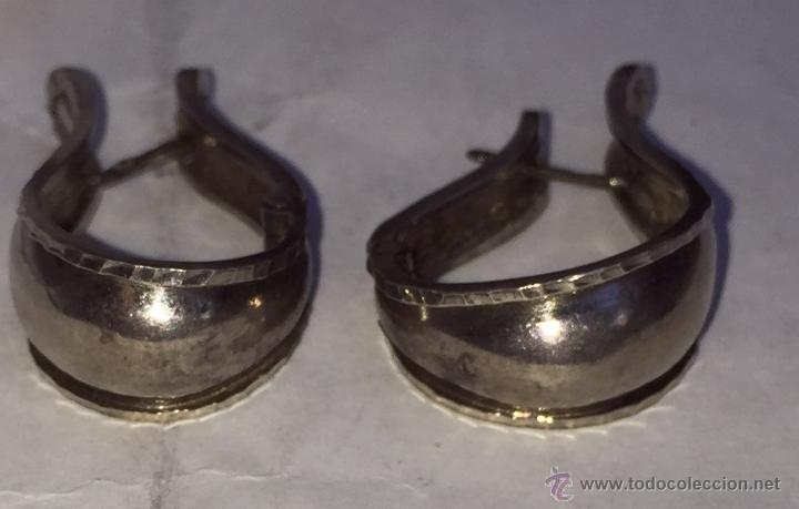 Joyeria: Bonita pareja de pendientes en plata - Foto 2