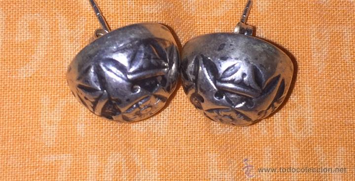 Joyeria: Pareja de pendientes de plat en forma de bola - Foto 1