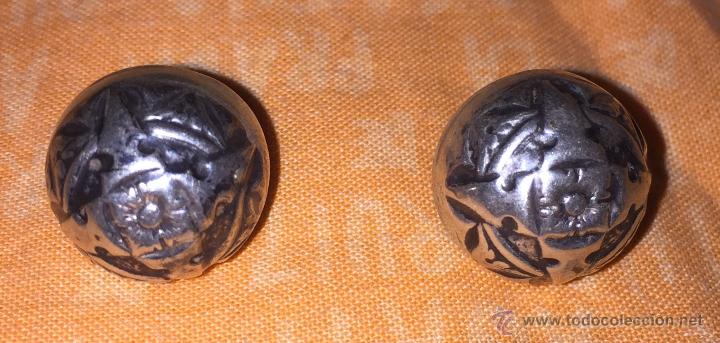 Joyeria: Pareja de pendientes de plat en forma de bola - Foto 2