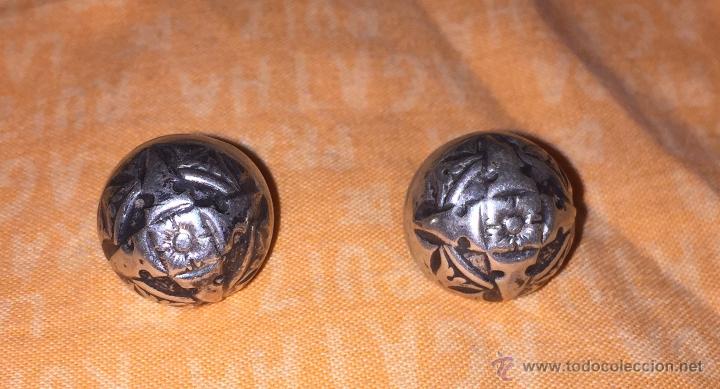 Joyeria: Pareja de pendientes de plat en forma de bola - Foto 3