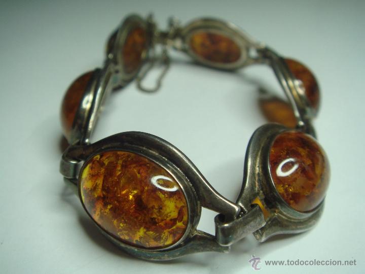 Joyeria: Pulsera Art Deco &aacute;mbar. 1940 - Foto 3
