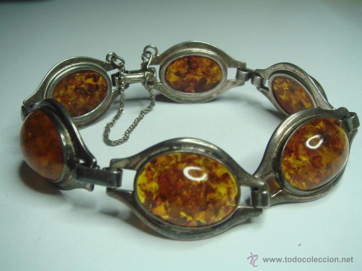 Joyeria: Pulsera Art Deco &aacute;mbar. 1940 - Foto 4