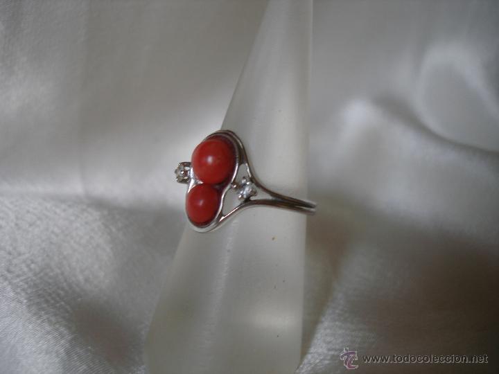Joyeria: ANILLO DE PLATA Y CORAL ROJO - Foto 3