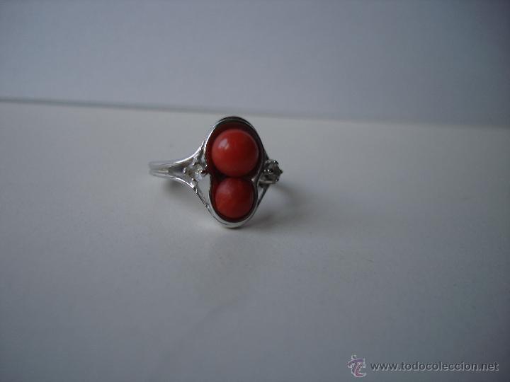 Joyeria: ANILLO DE PLATA Y CORAL ROJO - Foto 4