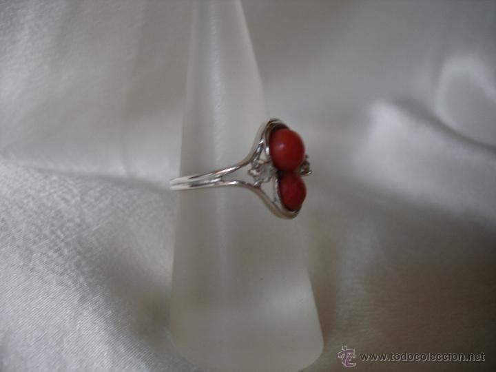 Joyeria: ANILLO DE PLATA Y CORAL ROJO - Foto 5
