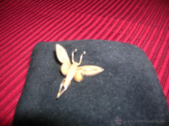 Joyeria: Broche en forma de saltamontes,adamasquinado - Foto 1