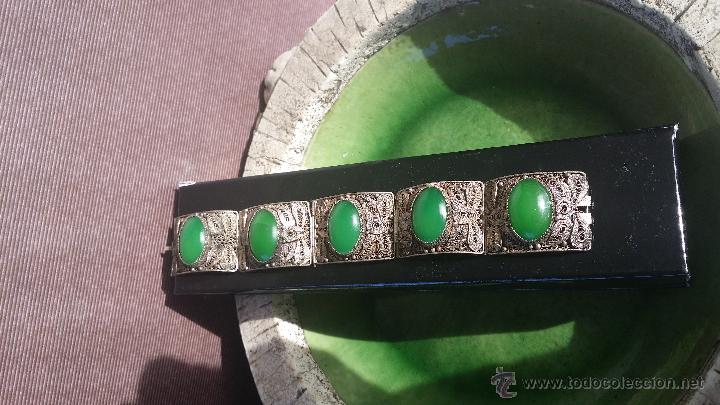 Joyeria: pulsera plata y jade - Foto 1