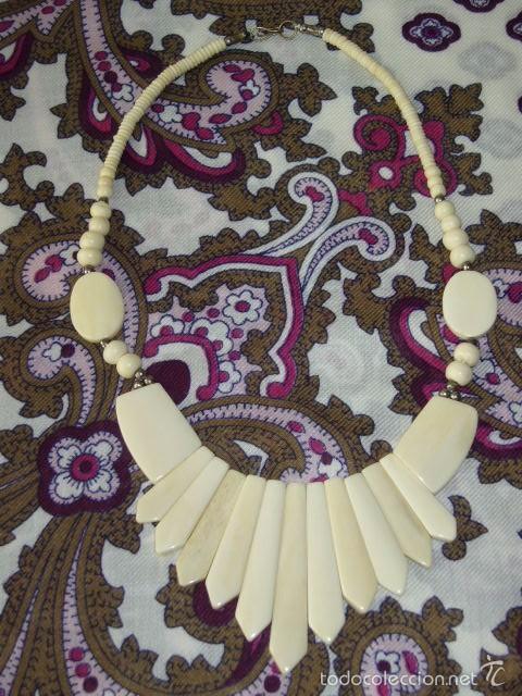 Joyeria: VINTAGE,COLLAR DE HUESO. - Foto 1