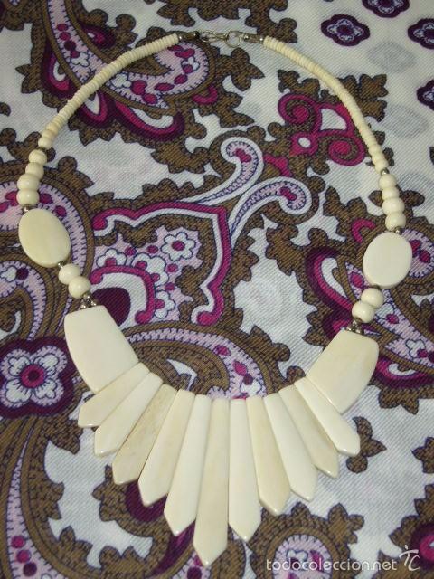 Joyeria: VINTAGE,COLLAR DE HUESO. - Foto 2