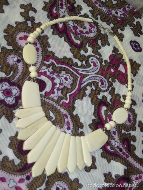 Joyeria: VINTAGE,COLLAR DE HUESO. - Foto 3