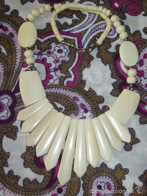 Joyeria: VINTAGE,COLLAR DE HUESO. - Foto 5