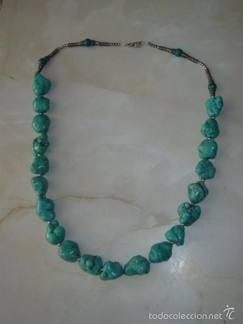 Joyeria: COLLAR DE TURQUESA VERDE. - Foto 6