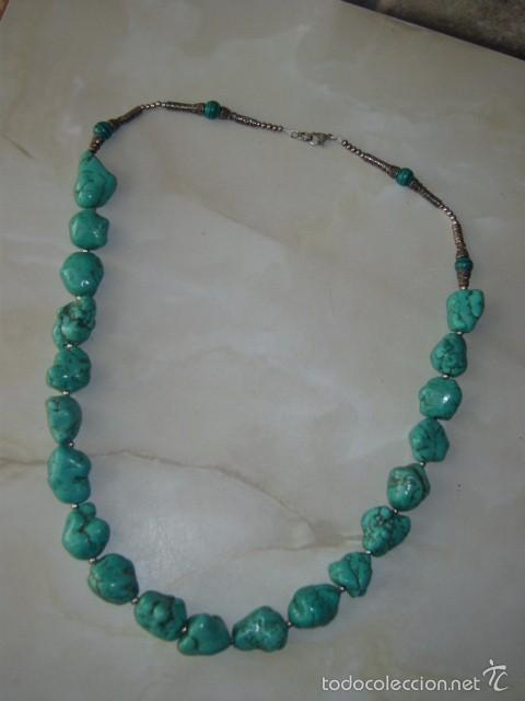 Joyeria: COLLAR DE TURQUESA VERDE. - Foto 7