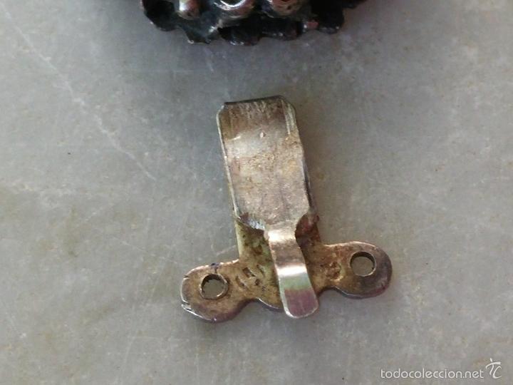 Joyeria: Antiguo broche para collar en plata y turquesa - Foto 5
