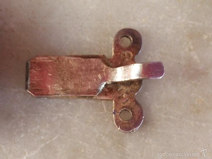 Joyeria: Antiguo broche para collar en plata y turquesa - Foto 8