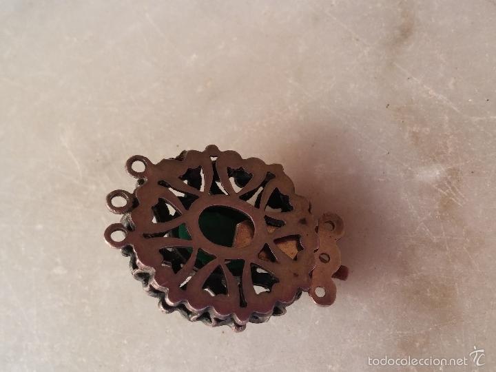 Joyeria: Antiguo broche para collar en plata y turquesa - Foto 10