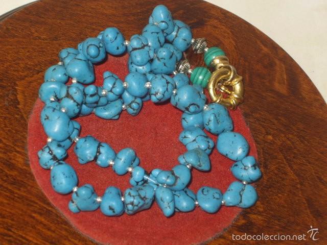 Joyeria: COLLAR DE TURQUESAS RECONSTITUIDAS. - Foto 6
