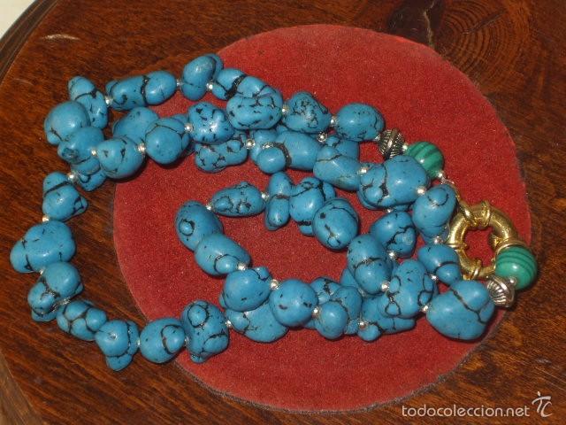 Joyeria: COLLAR DE TURQUESAS RECONSTITUIDAS. - Foto 7