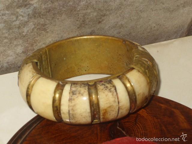 Joyeria: PULSERA DE HUESO,VINTAGE. - Foto 4