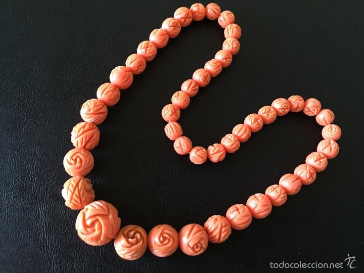Joyeria: COLLAR DE CELULOIDE COLOR CORAL - Foto 1