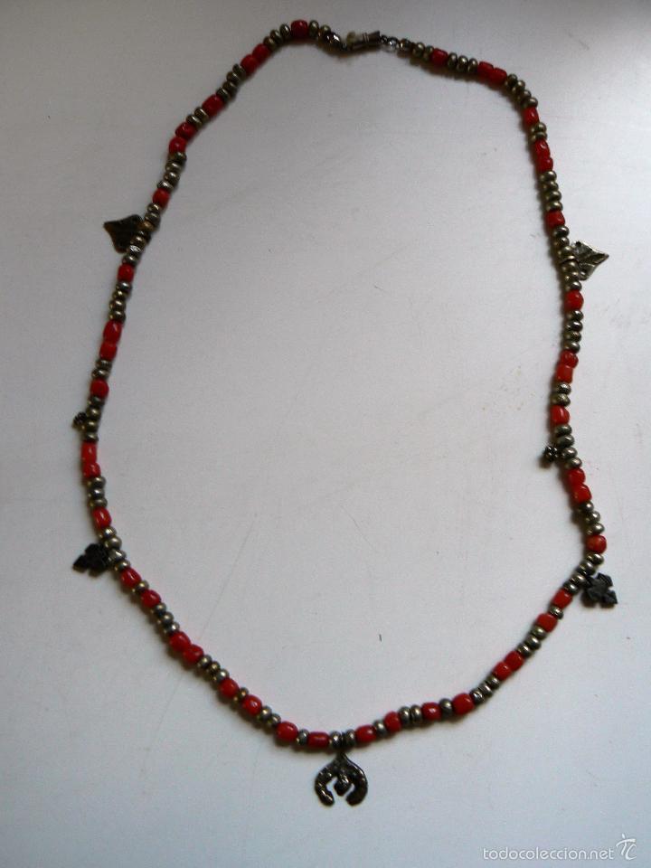 Joyeria: COLLAR BEREBER DE CORAL Y PLATA. - Foto 1
