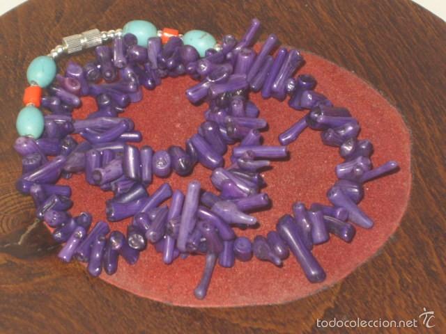 Joyeria: COLLAR DE CORAL MORADO. - Foto 1