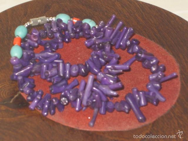 Joyeria: COLLAR DE CORAL MORADO. - Foto 3